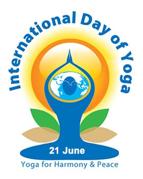 Wishing you a very Happy International Day of Yoga | Happy International Yoga Day logo image | International Yoga Day essay in English 
