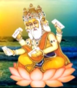 Spiritual Significance of Lord Brahma image